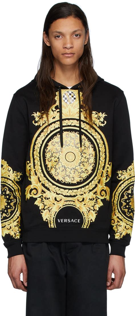 Versace: Black & Gold 'Le Pop Classique' Hoodie 